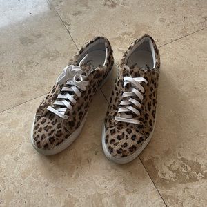 Del Toro Women’s Leopard Pony Hair Sardegna II Sneakers